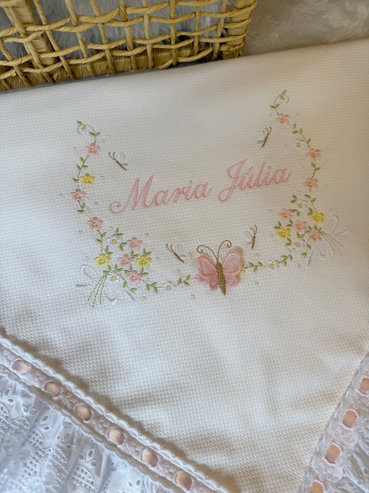 Manta Brasão Borboleta 3D